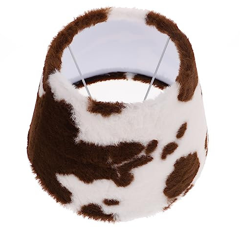 Warmhm Plüsch Lampenschirm Lampe Aufstecken Gefüllter Kuhplüsch Lampenschirme Aus Stoff Tierischer Lampenschirm Zebra-lampe Lampenschirme Für Tischlampen E27 Schreibtisch Kleine Glocke