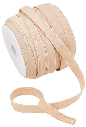 BENECREAT 25 m X 21 mm Stäbchenabdeckung Zum Nähen von Knochenhüllen, Wheat Bügel-Ersatz-BH-Überzug Für Korsetts, Unterwäsche， Hüte, Brautkleider, Abendkleider.