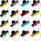 Swakuta 16 diademas de tela y paja, sombrero de fiesta del Cinco de Mayo, diadema para decoración de fiestas temáticas mexicanas, eventos luau, suministros de fiesta, accesorios para fotos