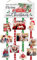 KAHEIGN Weihnachten Kartenhalter, 40cm x 120cm Holz Kartentafel Grußkartenhalter zum Aufhängen an die Wand, Weihnachtskarten-Displaytafel mit 30 Schneeflocken Fotoclips für Weihnachtsdekoration