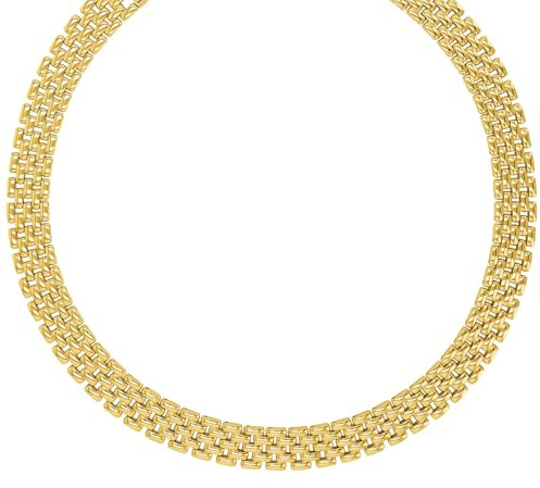 Joop! Halskette aus Edelstahl für Damen, Halsschmuck, teilw. mit IP-Vergoldung, Kommt in Schmuck Geschenk Box