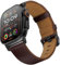 UUPWPOKT Compatible con Apple Watch Ultra 2/1 Band de 49 mm, 46 mm, 45 mm, 44 mm, 42 mm, correa de piel auténtica para iWatch Ultra Series 10, 9, 8, 7, 6, 5, 4, 3, 2, 1, SE, marrón chocolate/negro