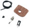 PEGGYLIN 5-teiliges Luft-Kraftstofffilter-Leitungsset mit Zündkerze und Tülle, passend for STIHL BG56 BG56C BG66 BG66C BG86 BG86C SH56 SH56C Laubbläser