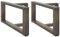 vidaXL Couchtischbeine T-Form 2 Stk. Naturstahl 70x25x(30-31) cm Stahl, Tischbein, Tischbein Metall, Esstischbein, Möbelbein, Schreibtischbein