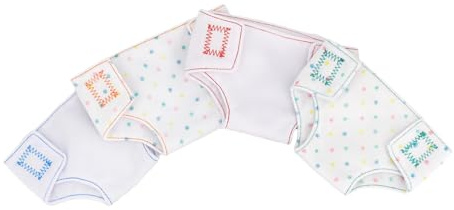 CLISPEED 4 Stück Teiliges Puppenwindel aus Waschbarem mit Verstellbarem Puppenkleidung Zubehör für Babypuppen Wiederverwendbare Puppenunterwäsche für Rollenspiele