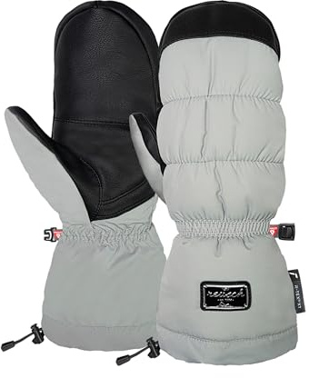 Reusch Ski-Fäustlinge für Damen | extra warm, wasserdicht & Winddicht | atmungsaktive Winterhandschuhe mit langer Stulpe, für Ski, Outdoor & Freizeit, Größe 6-8,5, Puffy R-TEX XT Mitten