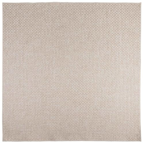 vidaXL Bereichsteppiche Rund FARO Creme Ø 120 cm Polyester