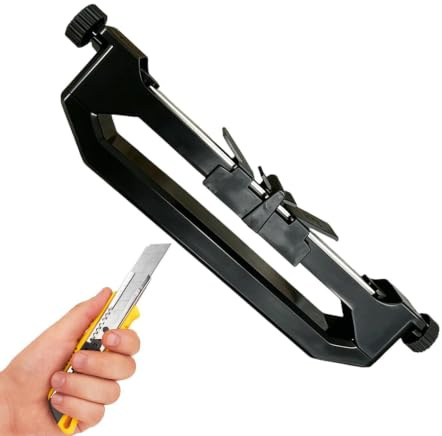 Sharpener - Angle Guided Handheld Outdoor Sharpener, Manual Knives Tool with Non-Slip Grip, Easy Precision Sharpening, Ideal for Home Picnic Camping Chefs Butchers
