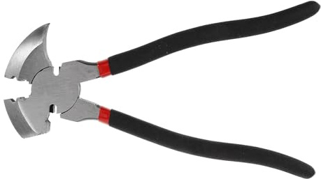 Hoement Hochleistungs Zaunzieher und Nagelentferner Zange 27cm Stahlausführung mit Bolzenschneiderfunktion für Stacheldraht und Zaunlatten Multifunktionales Handwerkzeug für Heimwerker