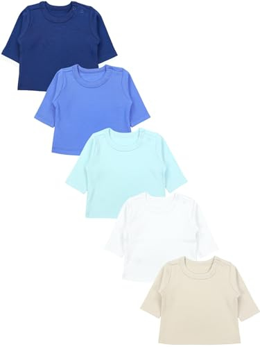 TupTam Baby Jungen Langarmshirt 5er Set
