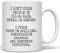 Kaffeetasse mit englischer AufschriftI Don't Judge Except on Grammar 11 oz weiß