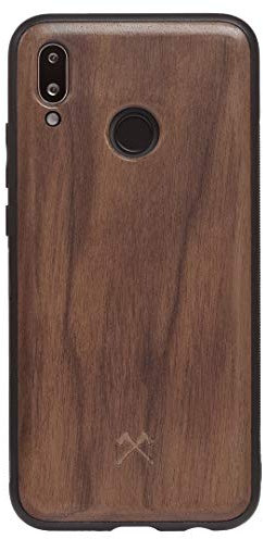 Woodcessories - Hülle Kompatibel Mit Huawei P20 Lite Aus Echtem Holz - EcoBump Case (Walnuss)