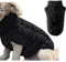 Rollkragen-Strickpullover für Haustiere, Winterwärmer, Dicker Pullover, Strickwaren, Häkelmantel, Kleidung für kleine, mittelgroße und große Hunde, Welpen, Katzen(L, Schwarz)