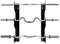Luwint Horizontale Wandmontage Langhantelhalterung Modern Schwarz Metall 3 Hantelstange Lagerregal