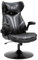 Vinsetto Gaming Stuhl ergonomischer Computerstuhl mit Wippfunktion Drehstuhl höhenverstellbar Stahl Schwarz+Grau 67 x 70 x 106-112 cm