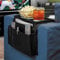 Non-slip Sofa Armrest Organizer with Cup Holder Tray Chair Arm TV Remote Holder for Recliner Couch Armchair Caddy Bedside Storage Pockets Bag for Cellphone Tablet Book Magazines Drinks Holder Pouch