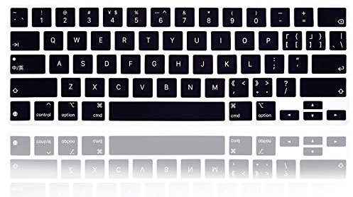 MMDW Silicone Magic Keyboard Cover Skin for iPad Pro 12.9 Inch Magic Keyboard(4nd Generation) 2020 Model MXQU2LL/A,for iPad Pro 12.9 Keyboard Protector Accessories,Black