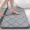 Homaxy Memory Foam Badezimmerteppich rutschfest Badematte Weich Badteppich Saugfähige Badvorleger Waschbar Pflegeleichte Duschvorleger - 50 x 76 cm, Grau