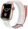Mastten Cinturino sportivo Pride, compatibile con Apple Watch, 40 mm, 41 mm, 38 mm, 42 mm, in nylon, da uomo, intrecciato, per iWatch Series 10, 9, SE 8, 7, 6, 5, 4, 3, 2, 1, arcobaleno bianco