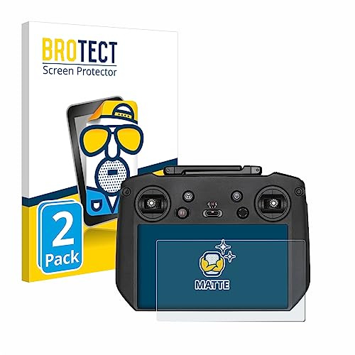 BROTECT Entspiegelungs-Schutzfolie für DJI Mavic 3 RC Pro (2 Stück) Matte Displayschutz-Folie, Anti-Reflex, Anti-Fingerprint