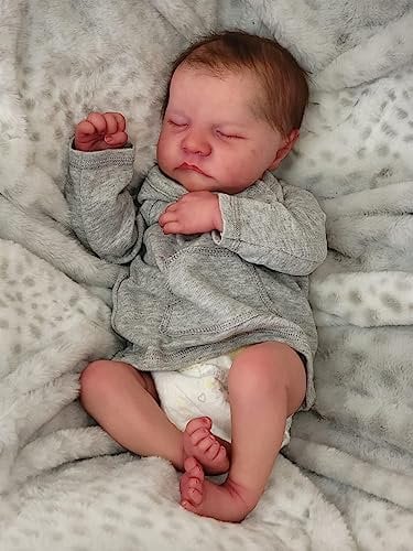 BNNPUU Reborn Babys Junge Lebensecht Puppe Alle Silikon Körper Waschbare Puppen Reborn Babypuppen Wie EIN echtes Baby 19 Zoll Handgemachte