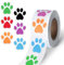 500 Stück Pfotenabdruck-Aufkleber, 2,5 cm, bunt, niedlich, Hund, Katze, Pfoten-Aufkleber, kleine Welpe, Patrol, Druck-Etikettenrolle, selbstklebend, für Geschenke, Partydekoration, Umschlagsiegel,