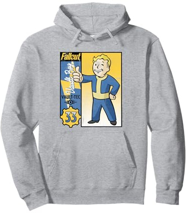 Fallout TV Series Vault-Tec Trading Card Pullover Hoodie