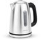 GEEPAS Illuminating Electric Kettle | 1.7L Cordless Stainless Steel Jug Kettle | Rapid Boil for Hot Water Tea Coffee | Boil Dry Protection Auto Shut Off | Swivel Base with Auto Lid Open | 2200W Silver
