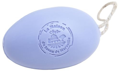 La Maison du Savon de Marseille - French Soap on a Rope - Enriched with Organic donkey milk - 175g - Lavender Fragrance