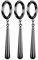 JewelryWe Zoro Ohrringe Ohrclips Herren: 3er Set Schwarz Edelstahl One Piece Zorro Huggie Creolen Fake Piercing Ohrstecker Clip-On Ohrringe Anime Cosplay Schmuck für Lorenor Zorro Fans Anime-Liebhaber