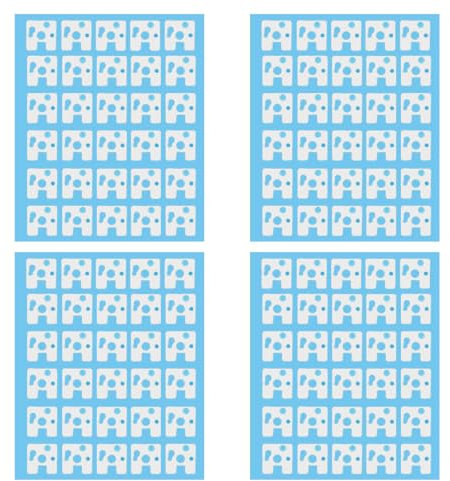 JSGHGDF 120Pcs PEs Pad For Mechanical Keyboards PCB Switches Pad Stickers Foam Materials Gaskets Improve BM60 BM65 BM68