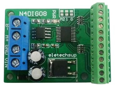 8-Kanal-Ein-/Ausgangs-UART-RS485-Modbus-RTU-Controller-SPS-Erweiterungsmodul for UNO MEGA STM32 AVR OUYNIEI(With Terminal)