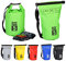 Relaxdays Ocean Pack, 5L, wasserdicht, Packsack, leichter Dry Bag, Trockentasche, Segeln, Ski, Snowboarden, grün, 38 cm