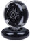 AOWISH 80 mm beleuchtete Inline-Skate-Rollerblade Rollen (Paar) mit ABEC-7-Kugellagern für Ripstik Wave Board, Inline-Skate, Rollerblade, Caster Board oder Gepäckkoffer, Farbe: Schwarz