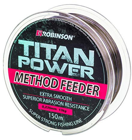 150m ROBINSON Titan Power Method Feeder braune schnell sinkende Angelschnur von Ø0,175mm bis Ø0,345 erhältlichmm (Ø 0,235mm / 13,0kg)