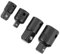 4Pcs Chrome Vanadium Steel Socket Adapter and Reducers Sets 1/2, 3/8, 1/4 Wrench Adapter(Black)