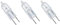 Universal Cooker Hood Halogen Light Bulb - 20w, G4 2 Pin, Pack of 3 Bulbs Energy Rated B