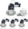 HiBay 4X Dimmable LED Downlights Fire Rated GU10 Spotlights Recessed Ceiling Spot Lights Brushed Chrome Downlighters 240V, Incl. 5W Cool White Bulbs