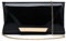 Clutch aus Lackleder für Damen, Abendtasche, stilvolle Schultertasche für Weihnachten, Hochzeit, Party, Abschlussball, Schwarz 265