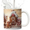 Christmas Gingerbread Man Mug | 3D Lebkuchenmann Kaffeebecher | 350ML Weihnachten Keramik Kaffeebecher | Mehrzweck Weihnachtsbecher Für Kaffee/Tee/Milch/heiße Schokolade