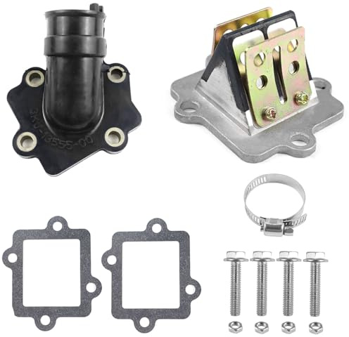 Tyafzzn Membranblock mit Ansaugstutzen und Dichtungen Set, OEM-Nummern 0450065 0450063, für Aerox Nitro, Aprilia SR50 Roller, Polaris, AGM, CPI, MBK, SACHS
