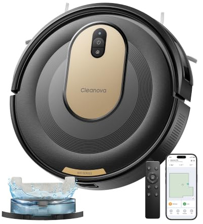 Vexilar W8 Saugroboter mit Wischfunktion, 5000Pa & 150 Min Laufzeit Staubsauger Roboter, Gyroskop-Navigation, Anti-Tangle Direktabsaugung, App/Alexa/Siri, Staubsaugroboter für Tierhaare & Hartböden