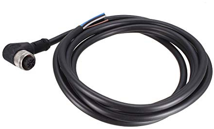 Sourcingmap M12 2M Female Right Angle 5 Pin Connector Aviation Socket Electrical Cable