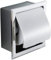 Risingmed Support distributeur pour rouleau de papier toilette, en acier inoxydable, étanche, encastrable, finition chrome avec couvercle, résistant à la rouille, pour salle de bain, toilettes