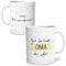 OWLBOOK® Personalisierte Geschenke für Frauen Tasse Personalisiert Name Beste Oma Tasse mit Spruch Geschenke Geschenkideen für Oma zum Geburtstag Keramik 300 ml