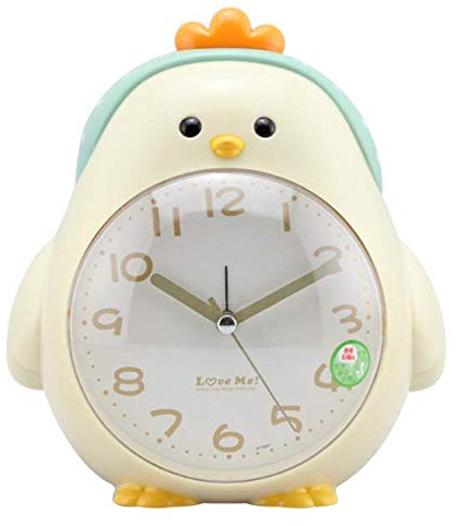 Gwill Mode Stumm Nachtlicht Cartoon Huhn Desktop Musik Klingelton Wecker Kinder Schlafzimmer