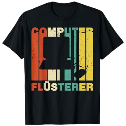 Computer Flüsterer Lustiges Informatiker Retro Nerd Geschenk T-Shirt