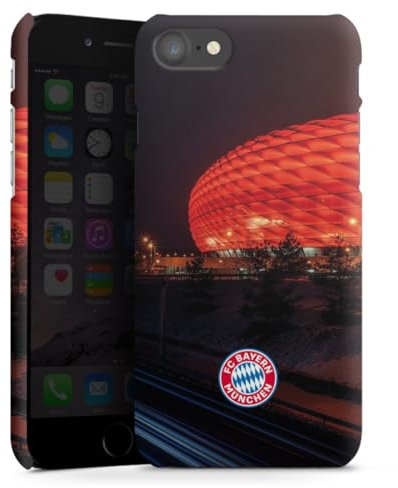 Premium Case kompatibel mit Apple iPhone SE (2020) Smartphone Handyhülle Schutzhülle matt FC Bayern München FCB Stadion