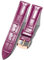 BINLUN Leder-Uhrenarmband Krokodilmuster Schnellverschluss Ersatz Kalbsleder Uhrenarmbänder Smartwatch 10 Farben 13 Größen für Herren & Damen(Roségoldene Schnalle,Aubergine,13mm)