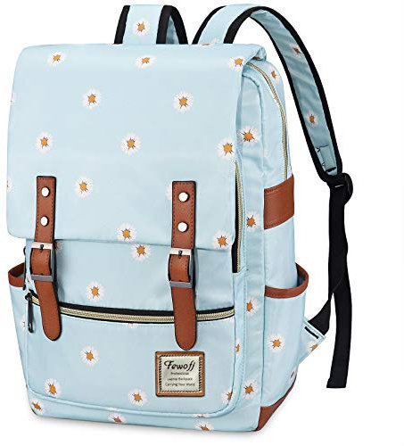 Daisy Girls School Bag, Womens College Bags Laptop Backpack Computer Rucksack for Business Travel Work